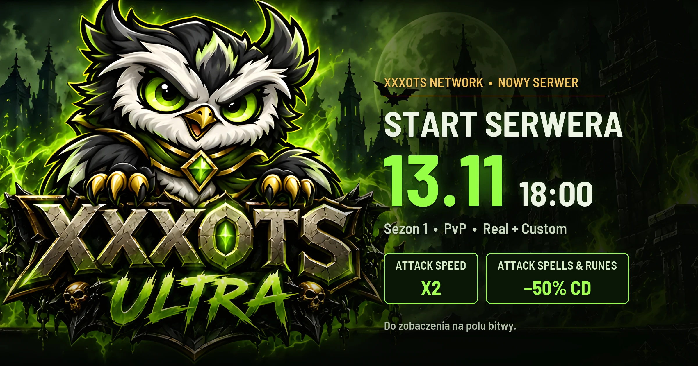 Start XXXOTS ULTRA 13.11 o 18:00